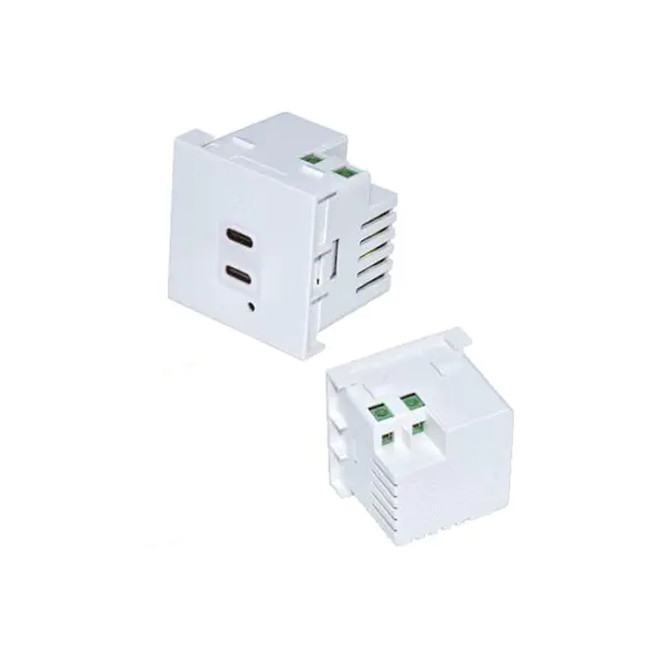 Doub Port TypeA + C Usb Charger Socket Modil 4.2A