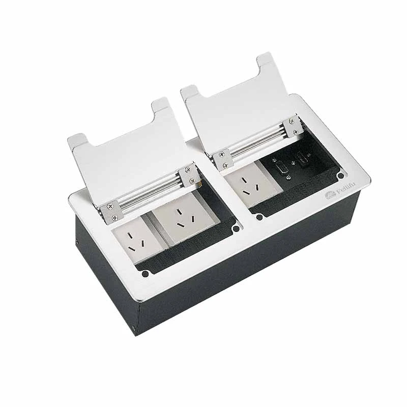 Louvri kouvèti Konferans Multifonctionnel Tabletop Power Socket