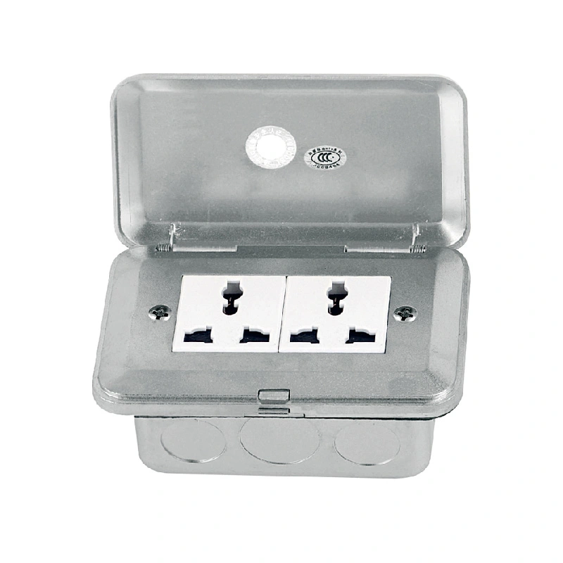 Pop Up Kalite Double Socket Floor Box